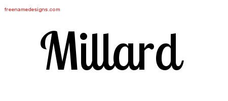 Millard Handwritten Name Tattoo Designs