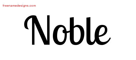 Noble Handwritten Name Tattoo Designs