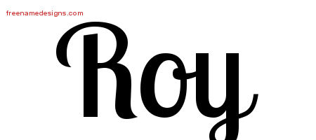 Roy Handwritten Name Tattoo Designs
