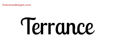 Terrance Handwritten Name Tattoo Designs