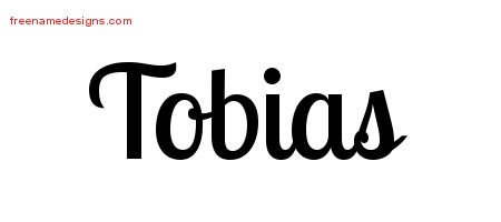 Tobias Handwritten Name Tattoo Designs