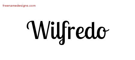 Wilfredo Handwritten Name Tattoo Designs