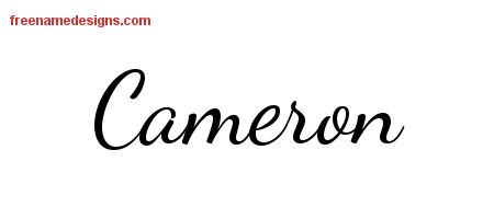 Cameron Lively Script Name Tattoo Designs