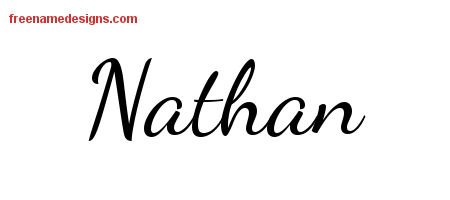 Nathan Lively Script Name Tattoo Designs