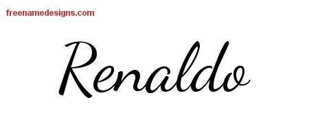 Renaldo Lively Script Name Tattoo Designs