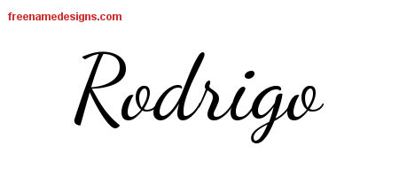 Lively Script Name Tattoo Designs Rodrigo Free Download - Free Name Designs