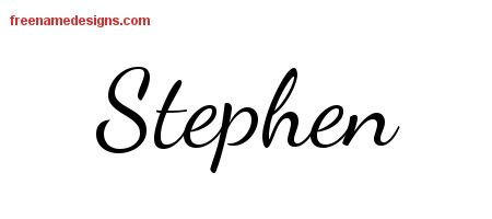 Stephen Lively Script Name Tattoo Designs