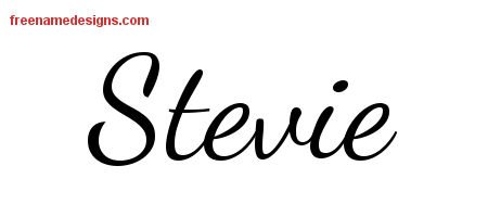 Stevie Lively Script Name Tattoo Designs