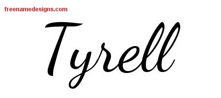 Tyrell Lively Script Name Tattoo Designs