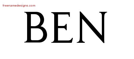 Ben Regal Victorian Name Tattoo Designs