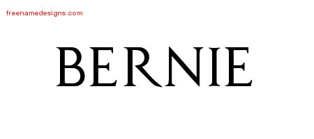 Bernie Regal Victorian Name Tattoo Designs