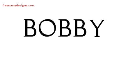 Bobby Regal Victorian Name Tattoo Designs