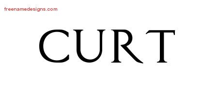 Curt Regal Victorian Name Tattoo Designs