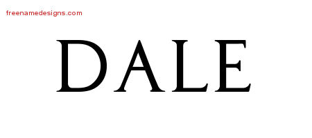 Dale Regal Victorian Name Tattoo Designs