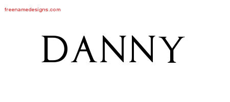 Danny Regal Victorian Name Tattoo Designs