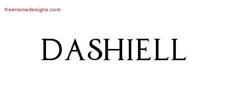 Dashiell Regal Victorian Name Tattoo Designs