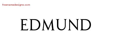 Edmund Regal Victorian Name Tattoo Designs