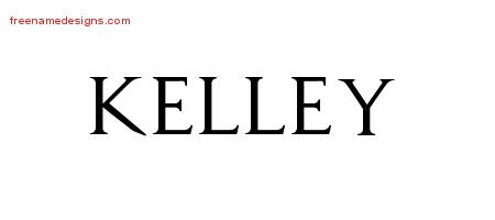 Kelley Regal Victorian Name Tattoo Designs