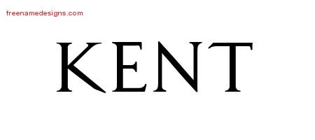 Kent Regal Victorian Name Tattoo Designs