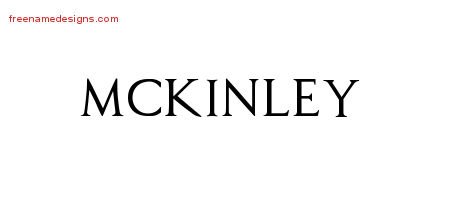 Mckinley Regal Victorian Name Tattoo Designs
