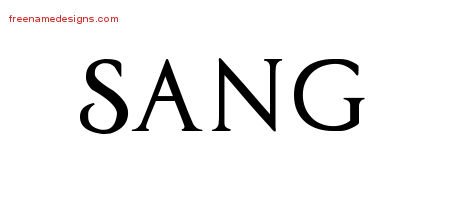 Sang Regal Victorian Name Tattoo Designs