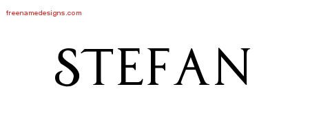 Stefan Regal Victorian Name Tattoo Designs