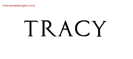 Tracy Regal Victorian Name Tattoo Designs