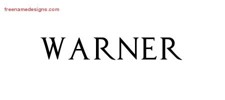 Warner Regal Victorian Name Tattoo Designs