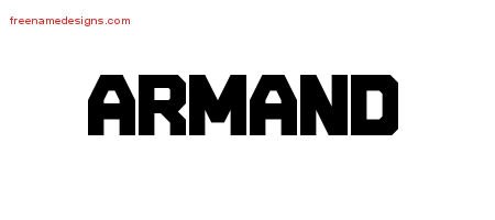 Armand Titling Name Tattoo Designs