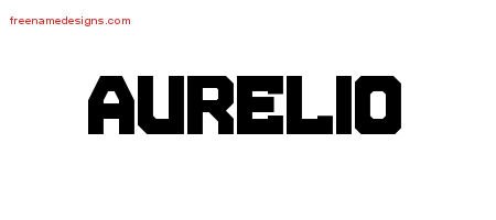 Aurelio Titling Name Tattoo Designs