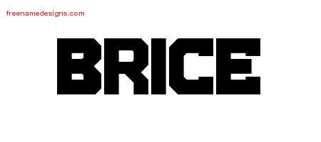 Brice Titling Name Tattoo Designs