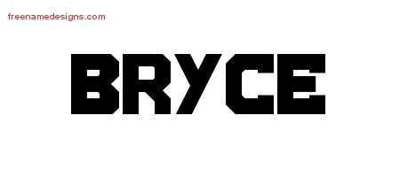 Bryce Titling Name Tattoo Designs