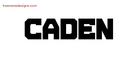 Caden Titling Name Tattoo Designs