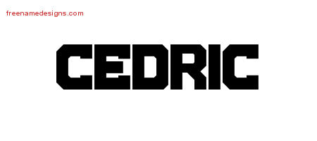 Cedric Titling Name Tattoo Designs