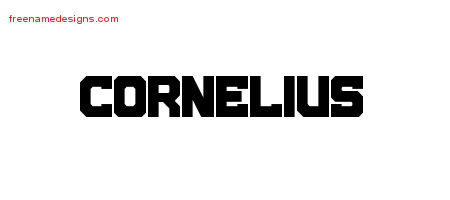 Cornelius Titling Name Tattoo Designs