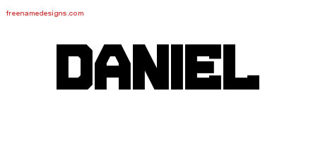 Daniel Titling Name Tattoo Designs