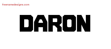Daron Titling Name Tattoo Designs