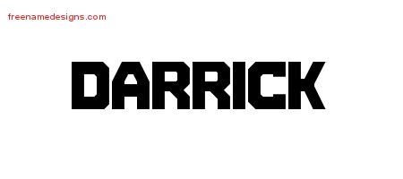 Darrick Titling Name Tattoo Designs