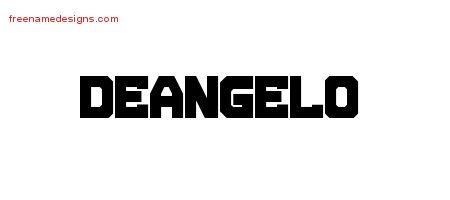 Deangelo Titling Name Tattoo Designs