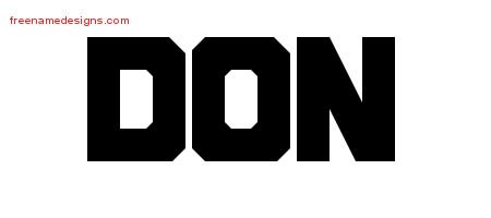 Don Titling Name Tattoo Designs