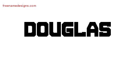 Douglas Titling Name Tattoo Designs