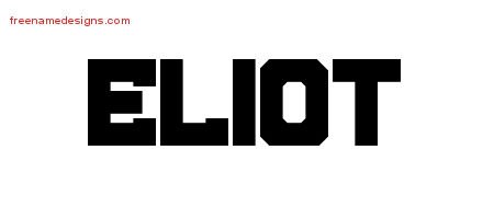 Eliot Titling Name Tattoo Designs