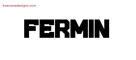 Fermin Titling Name Tattoo Designs