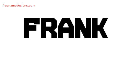 Frank Titling Name Tattoo Designs