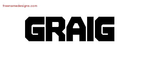 Graig Titling Name Tattoo Designs