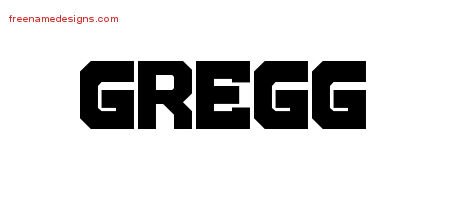 Gregg Titling Name Tattoo Designs