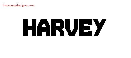 Harvey Titling Name Tattoo Designs