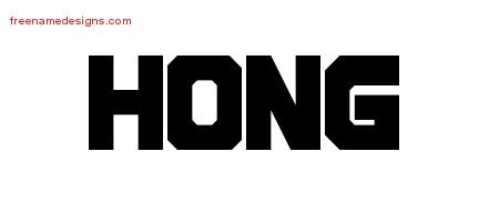 Hong Titling Name Tattoo Designs