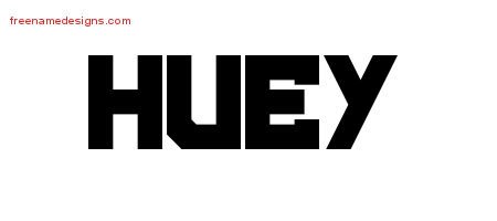 Huey Titling Name Tattoo Designs