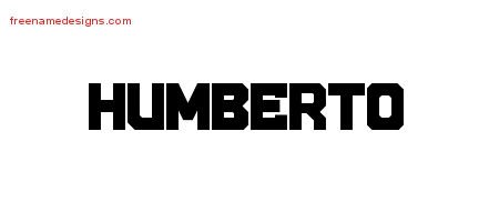 Humberto Titling Name Tattoo Designs